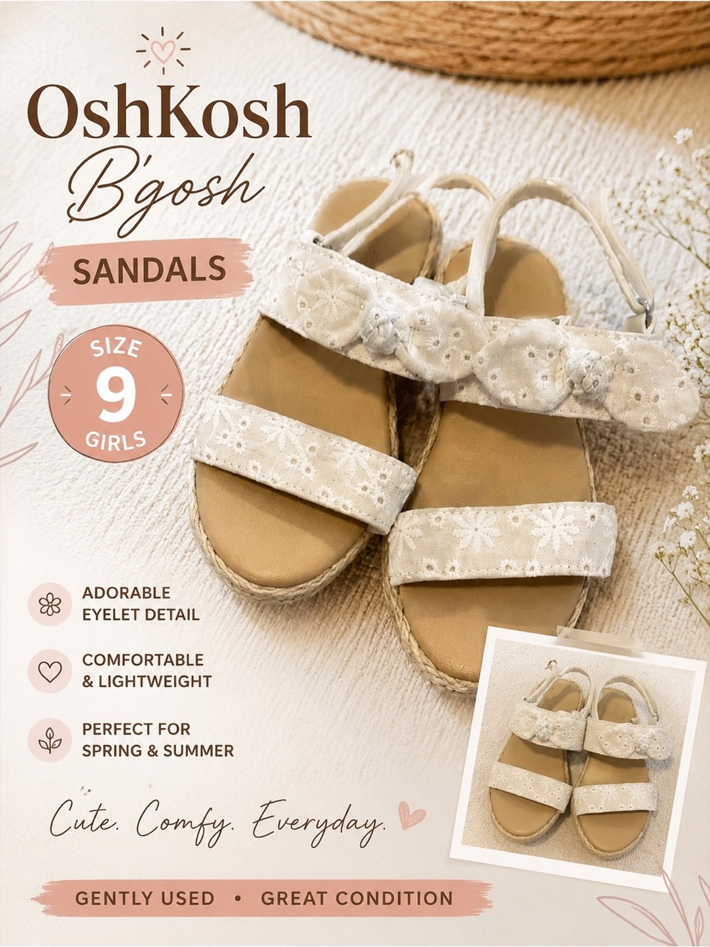 Osh Kosh sandals size 9